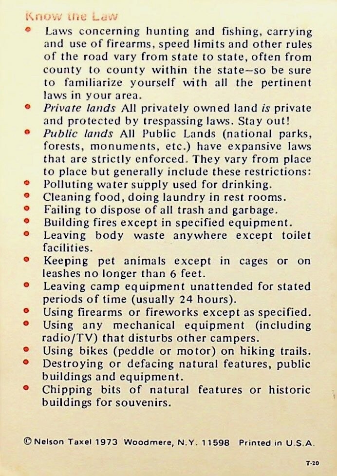 1973 Copco Papers “Camping & Hiking Guide” – T-144