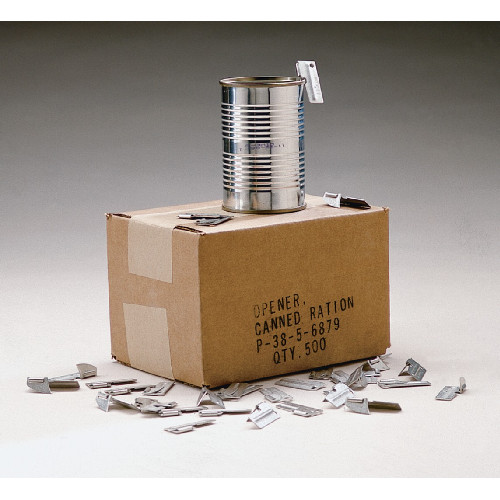 P38 GI Can Opener Stamped US Shelby Company Combat Tested and Battle Proven