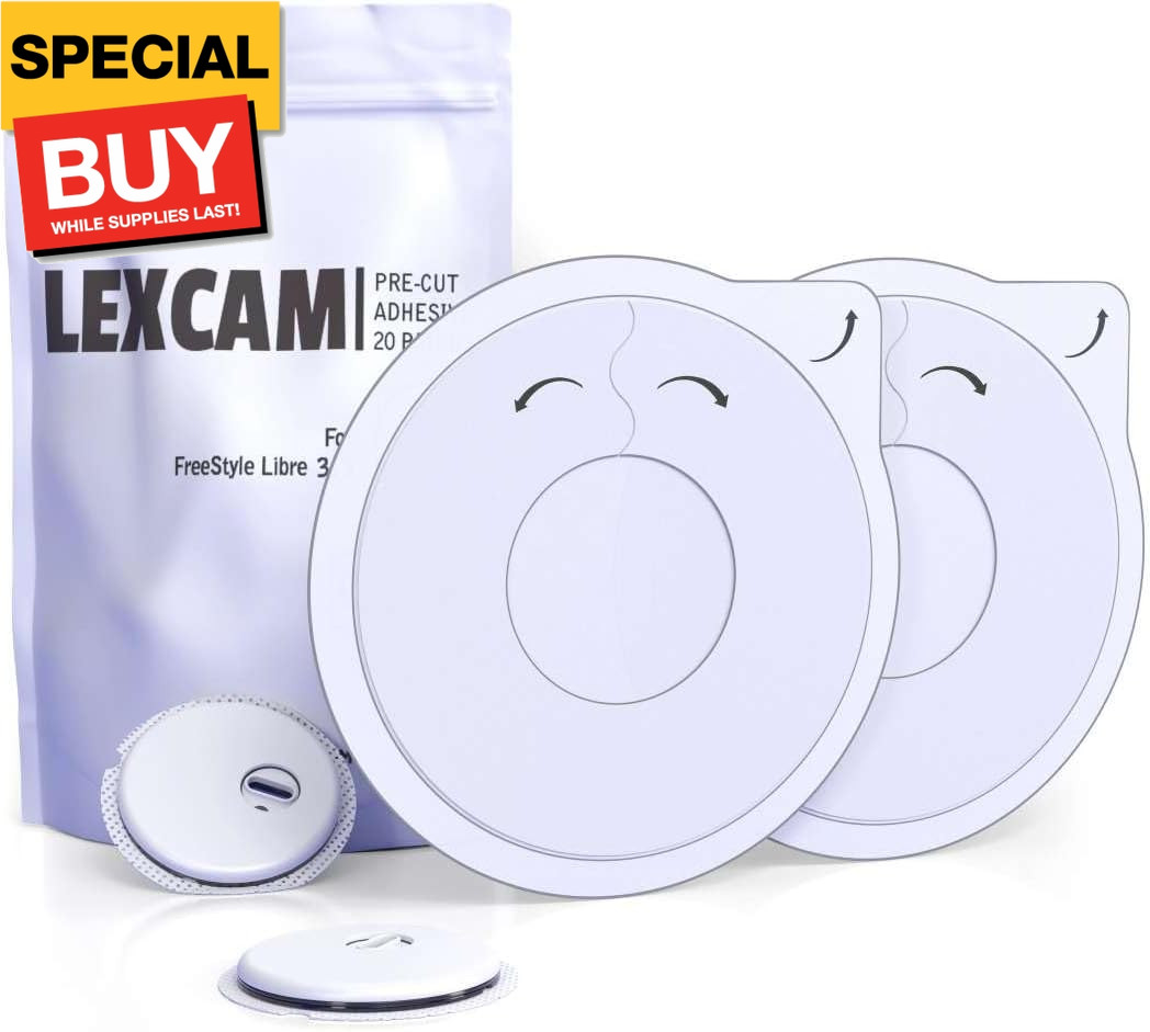 Adhesive Freestyle Libre 3 Only Sensor Covers – Pack of 20 Patches, Waterproof,