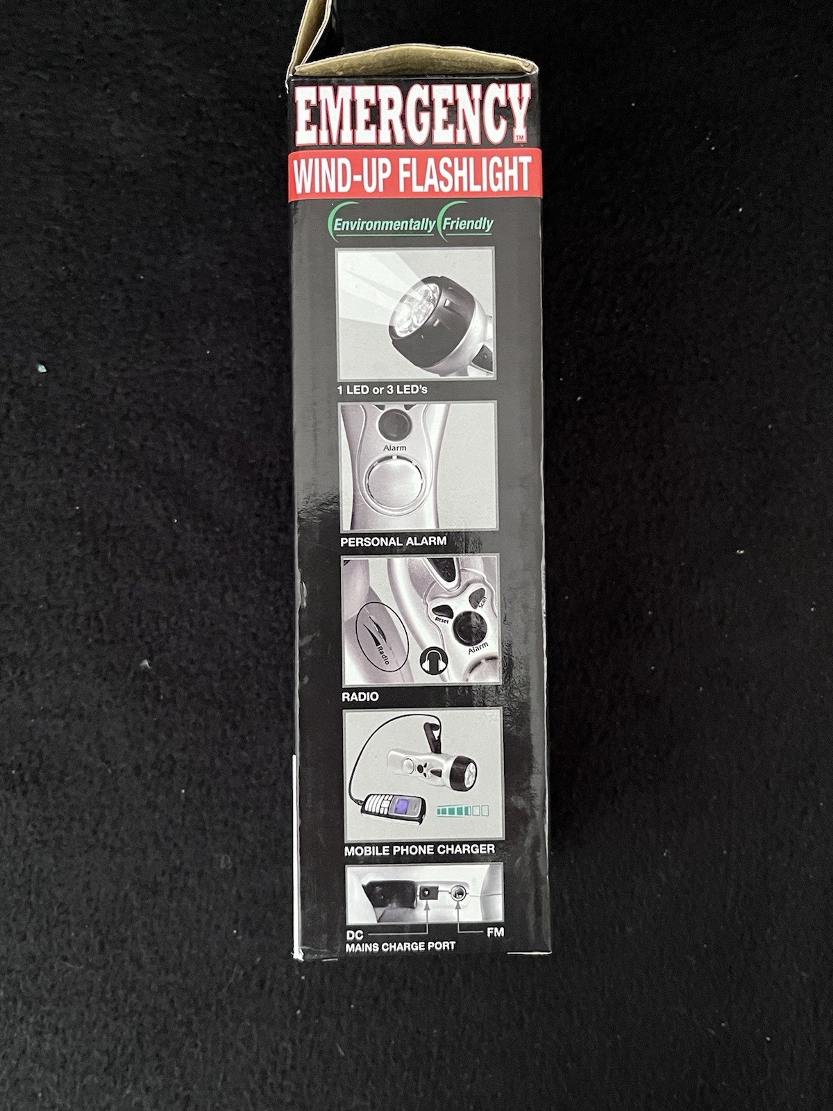 Gizmo Survival Emergency Wind-Up 4in1 Flash Light, Radio, Alarm & Phone Charger