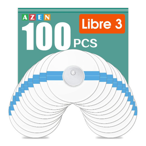 100 Pack Freestyle Sensor Covers for Libre 3 Waterproof Adhesive Patches