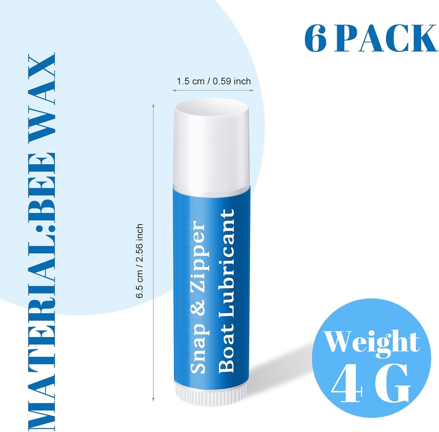 Snap and Zipper Lubricant, Wax Marine Lube Maintenance Supplies for Boat Vinyl P