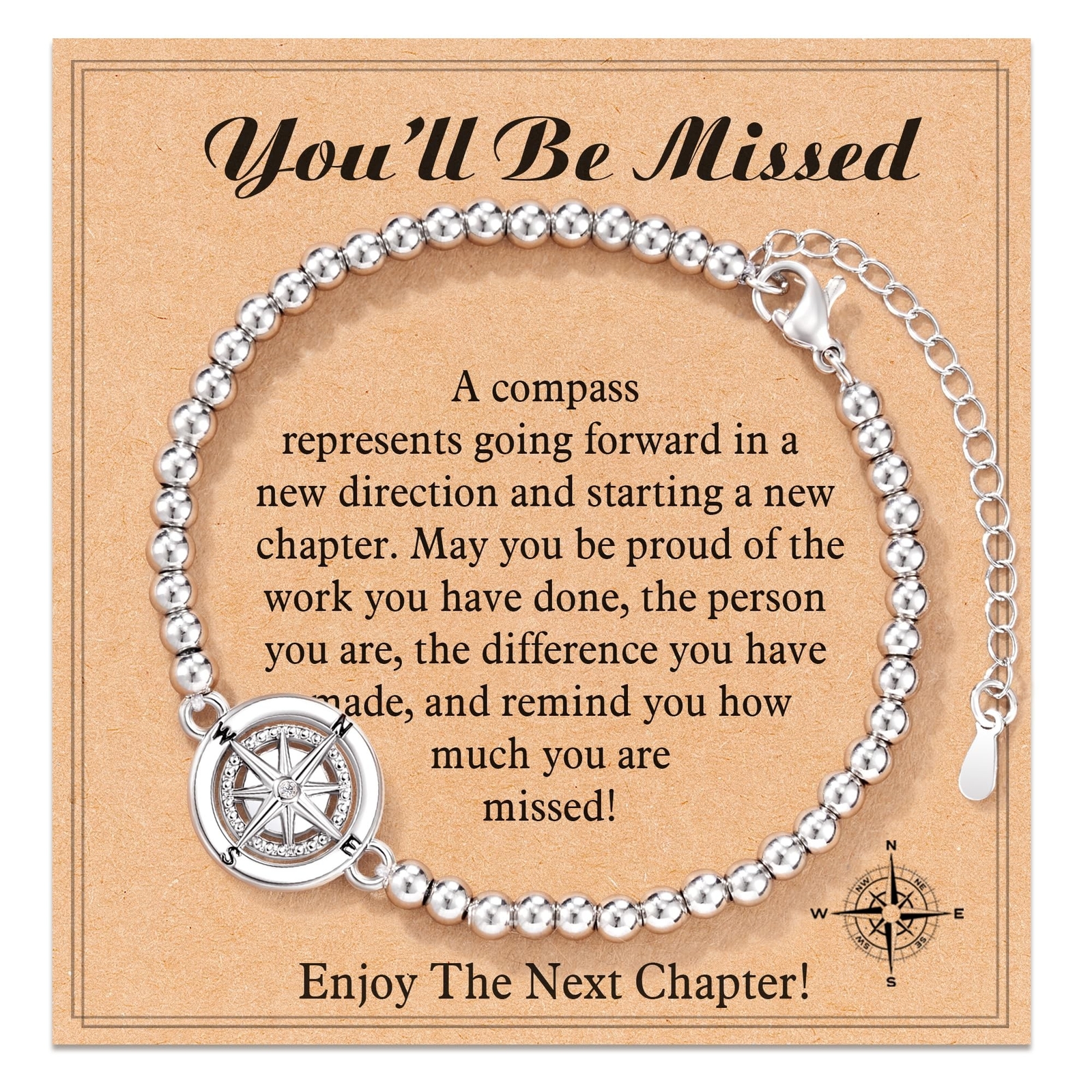 Shonyin Retirement Gifts for Women 2025 Coworker Leaving Gifts, Compass Brace…