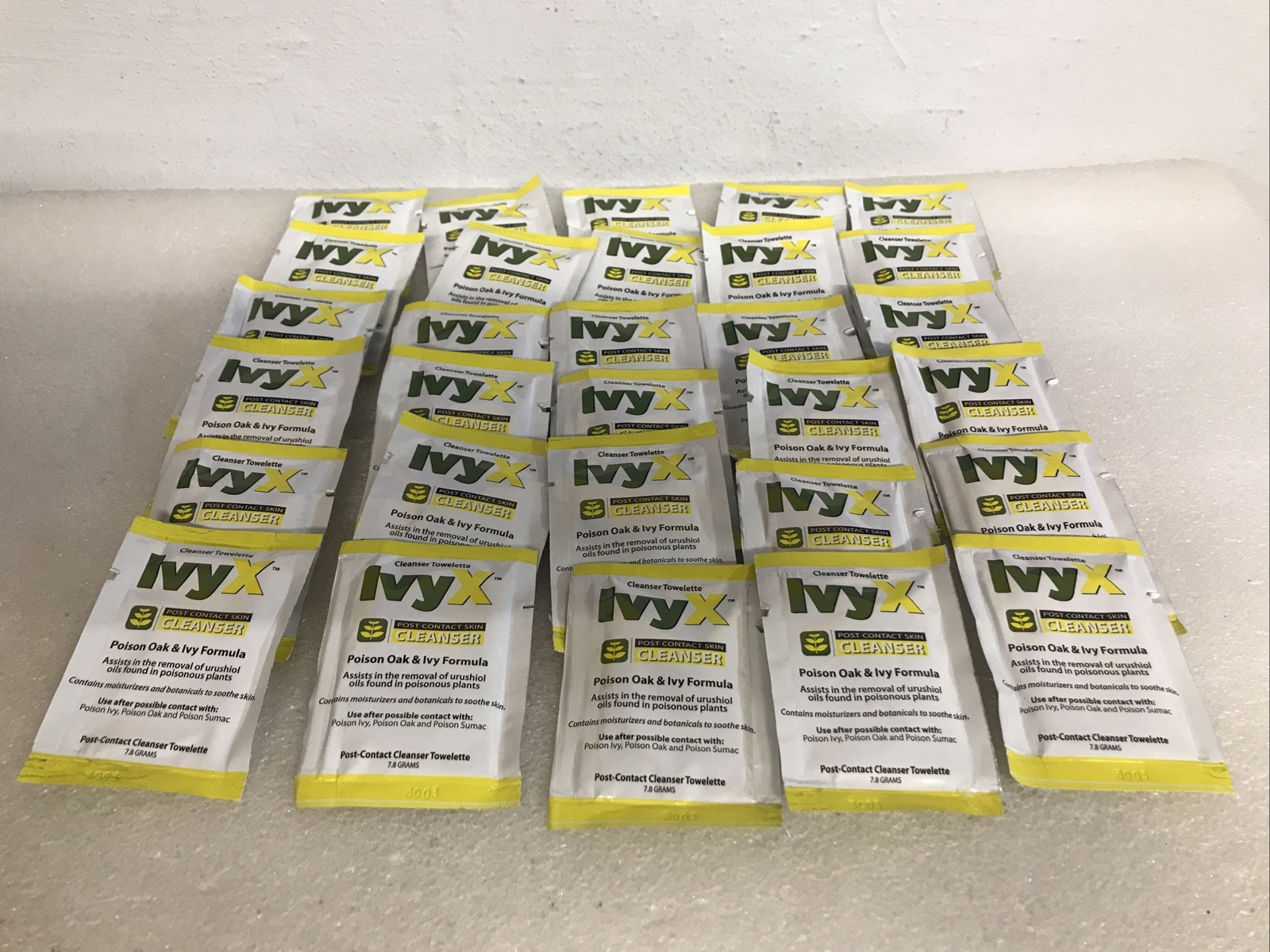 IvyX Post Contact Poison Oak & Ivy Cleanser Towelettes 30 Count Lot New Sealed