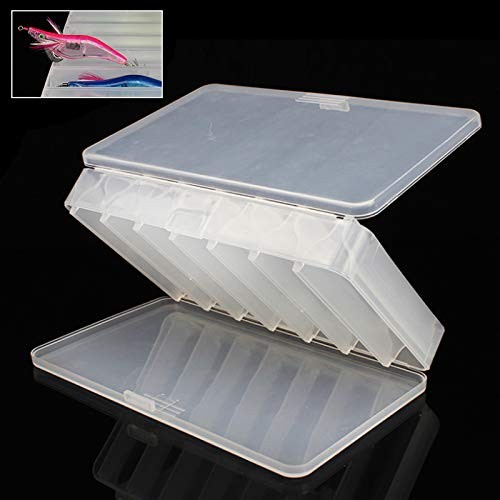 OriGlam Fishing Lure Box Tackle Storage Trays – Double Side 14 Clear