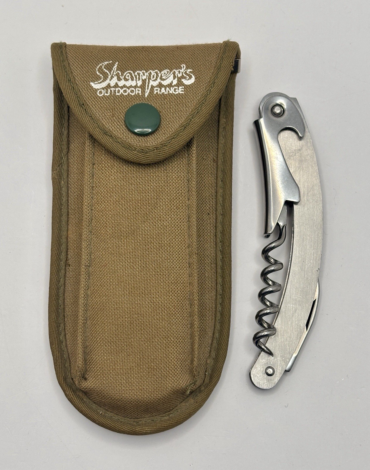 Survival Kit Canvas Case Portable Camping Hiking Knife Saw Morse-Code Reflector