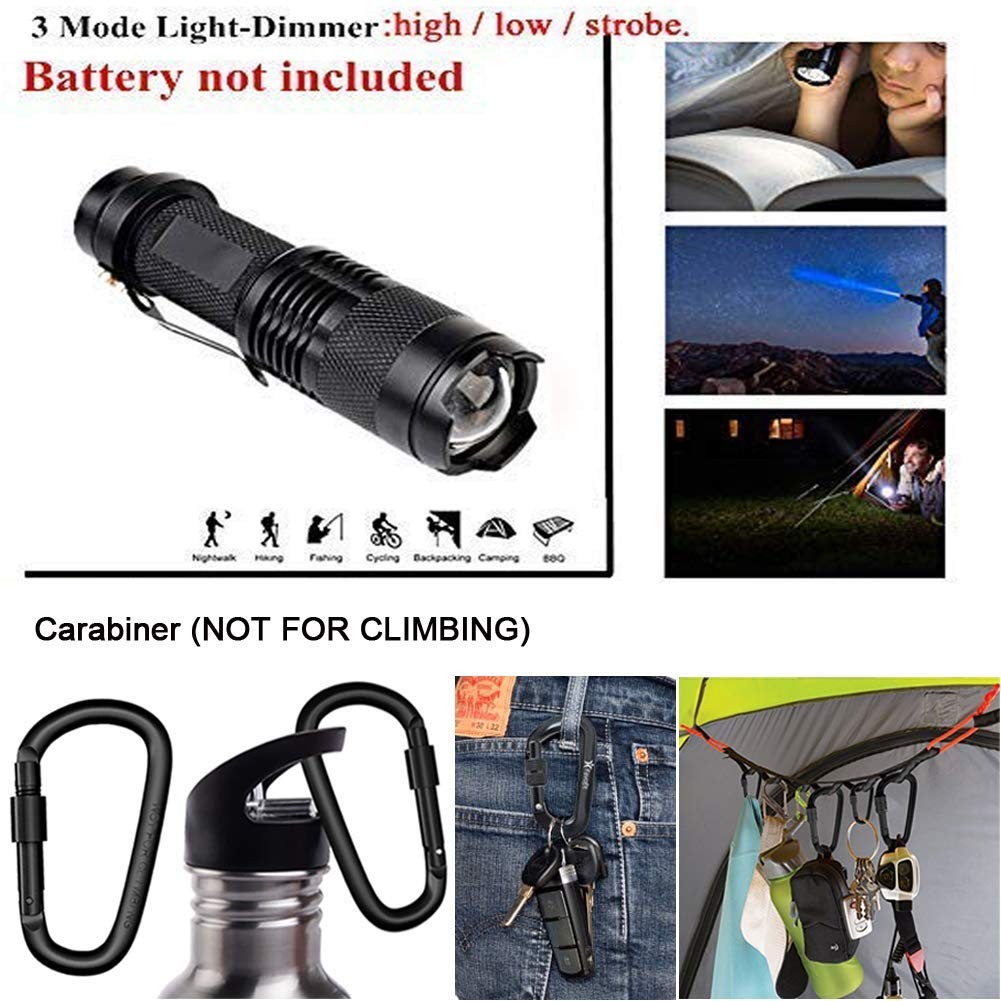 Emergency Survival Kit 13-in-1: Bracelet, Fire Starter, Whistle, Wood Cutter,…