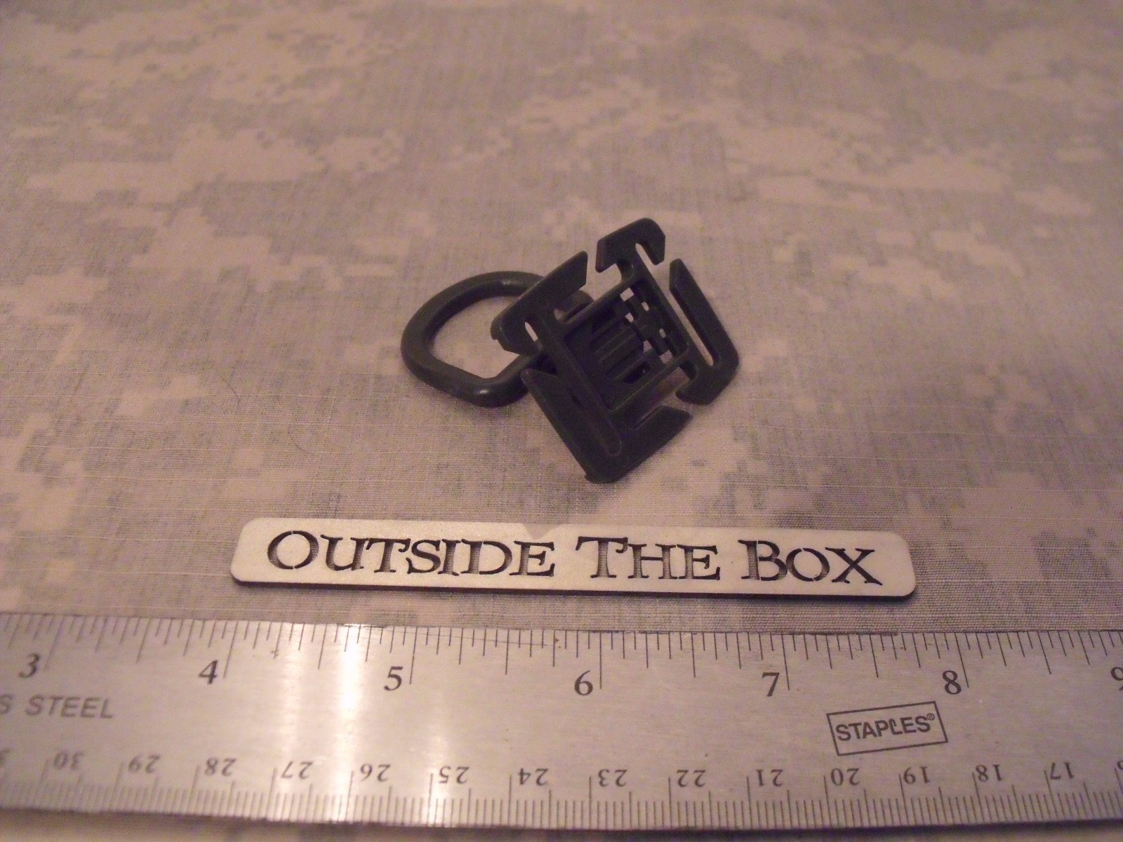Emergency/Survival: LOT of (2) MOLLE D-Ring, 360 Swivel Type, Foilage Green