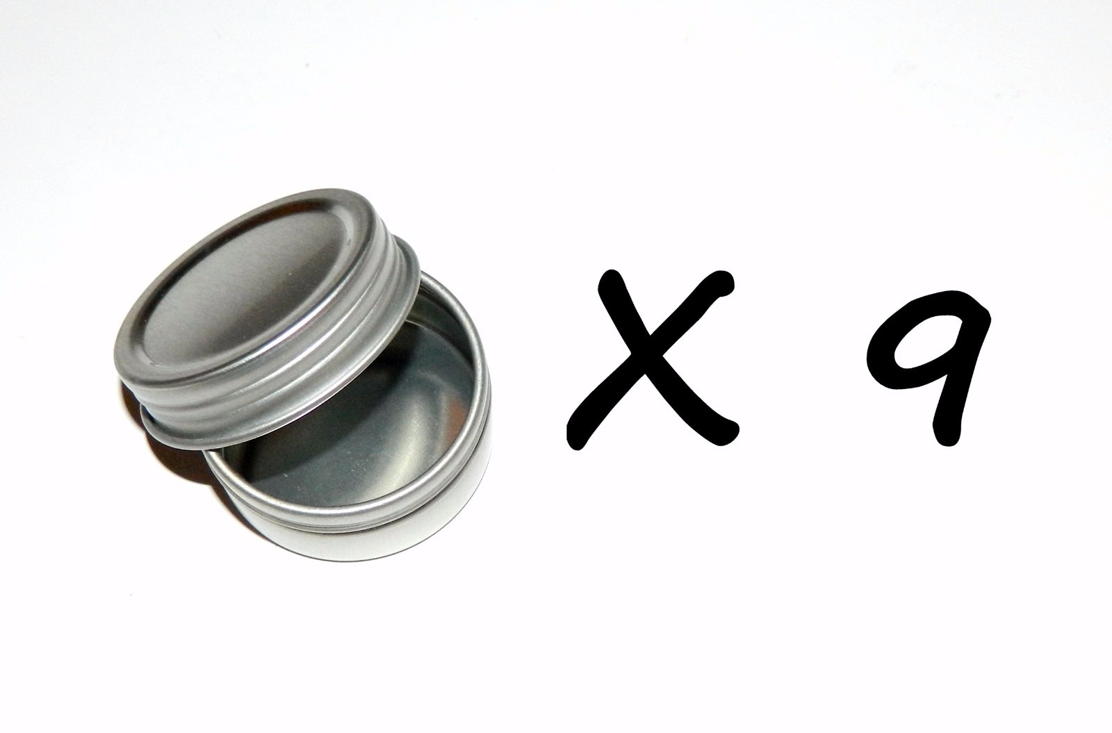 9 X 1/2 oz. Round Shallow Survival Tin Can With Screw Top Lid – Use With Crafts