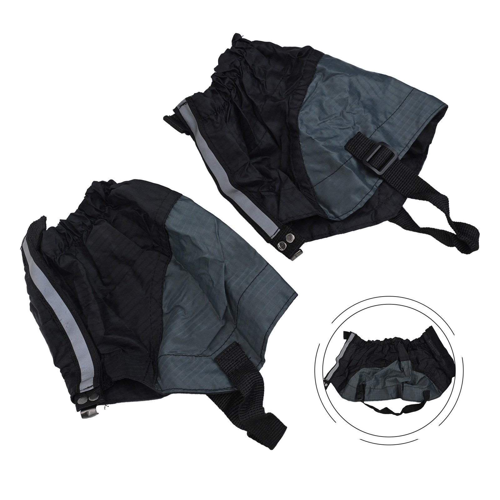 Outdoor Waterproof Leg Gaiters with Reflective Strips Protect Your Shoes