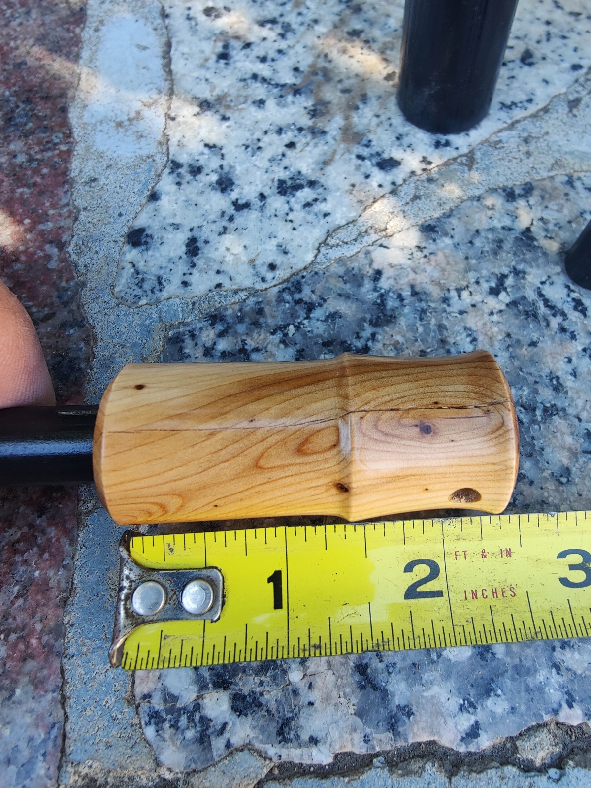 bushcraft 5″ x 1/2 ” ferrocerium rod yew wood handle | Ferro rod | mischmetal