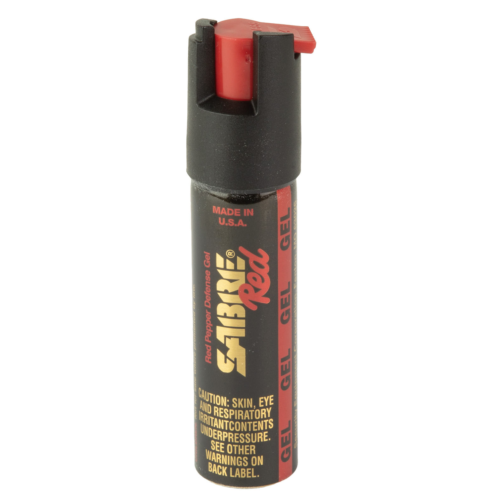 Sabre Runner Black Pepper Gel 67oz with LED Hand Strap for Enhanced Visibility