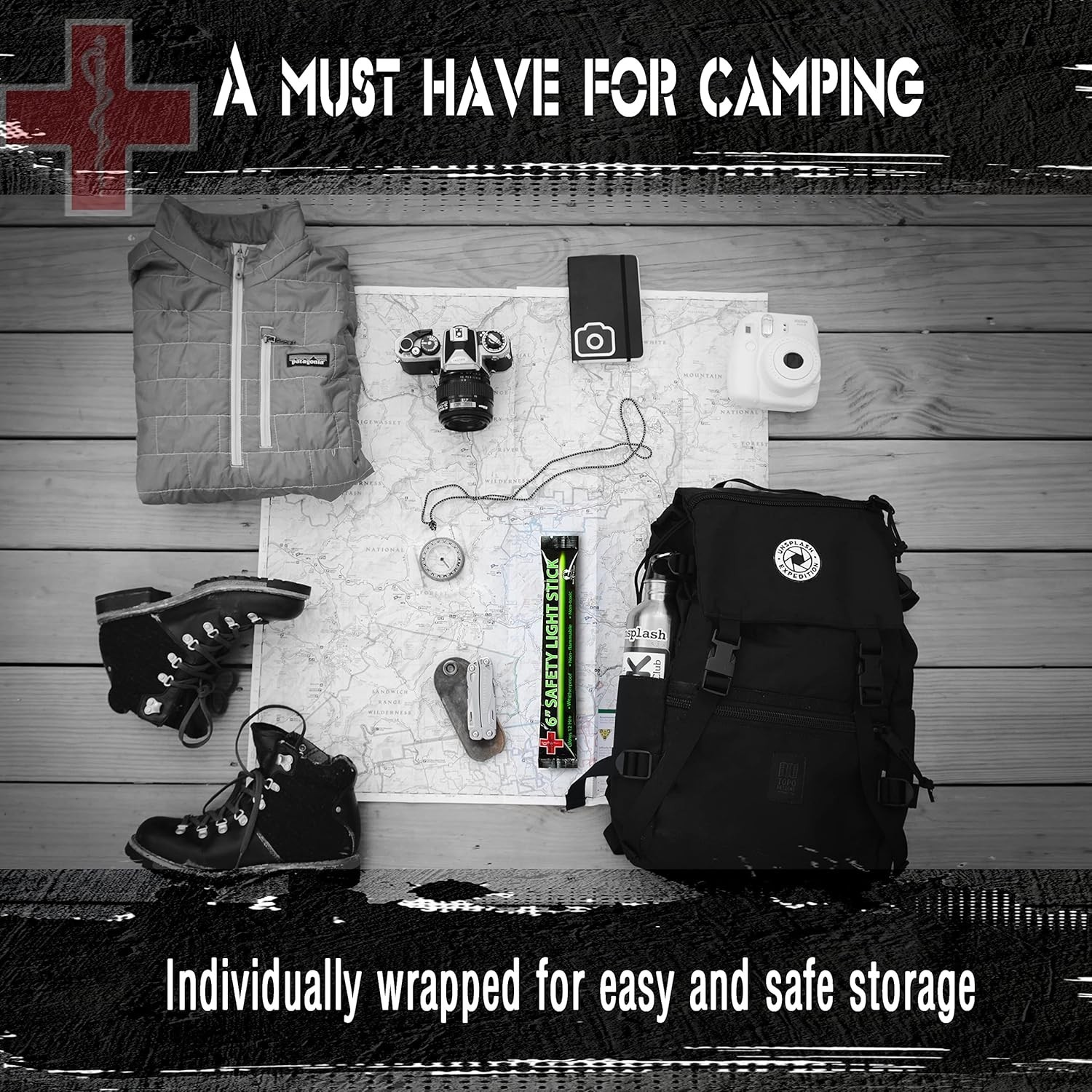 Emergency 10 Ultra Bright Green Glow Sticks – Individual Packed With Lanyard – F