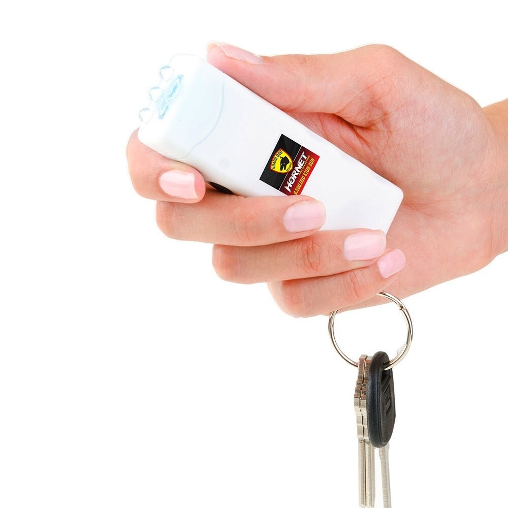 Stealth Compact Safety Device with LED Light & Keychain | Sleek Design with 110