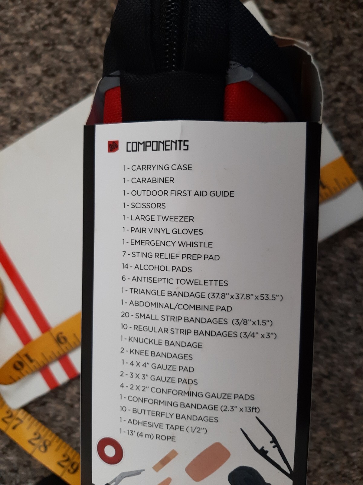 Mammoth Super Deluxe Emergency Kit 90 pieces wi2 case first aid supplies new