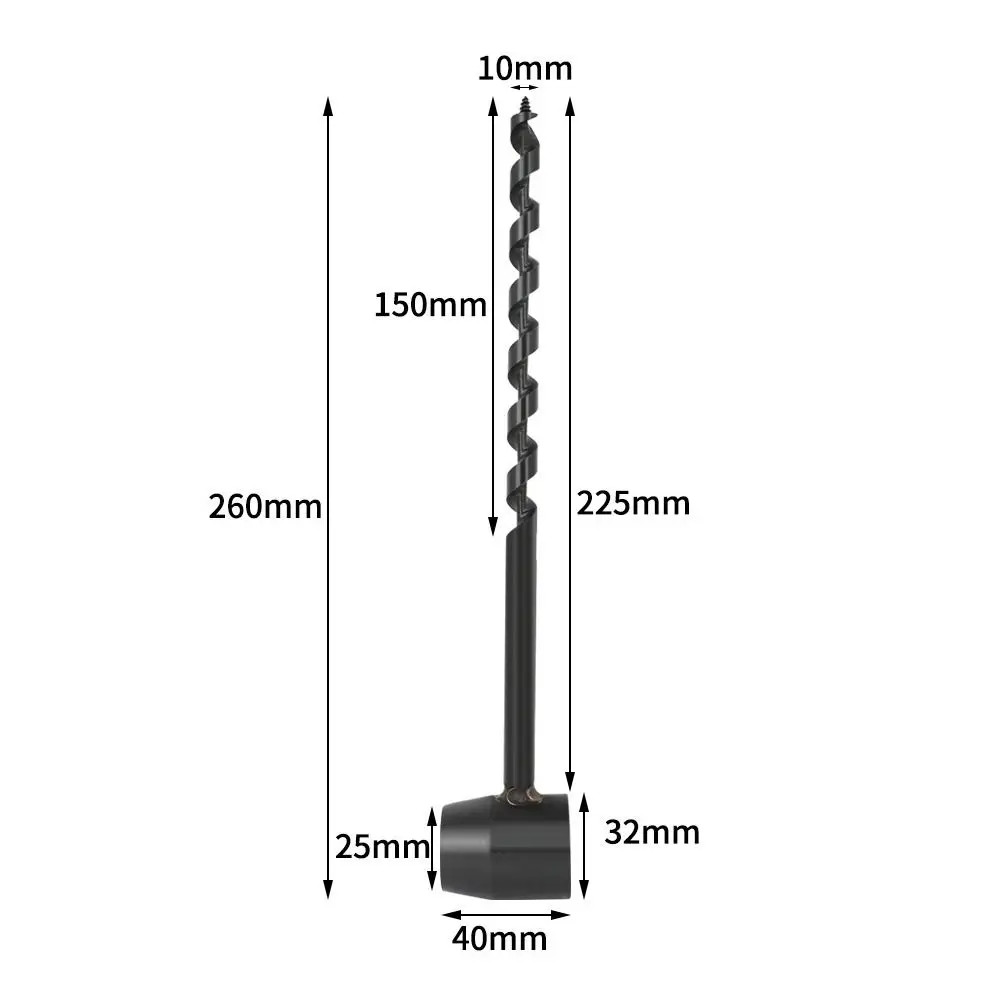 Wild Survival Hand Drill Portable Carbon Steel Manual Auger Drill Manual Wood Pu