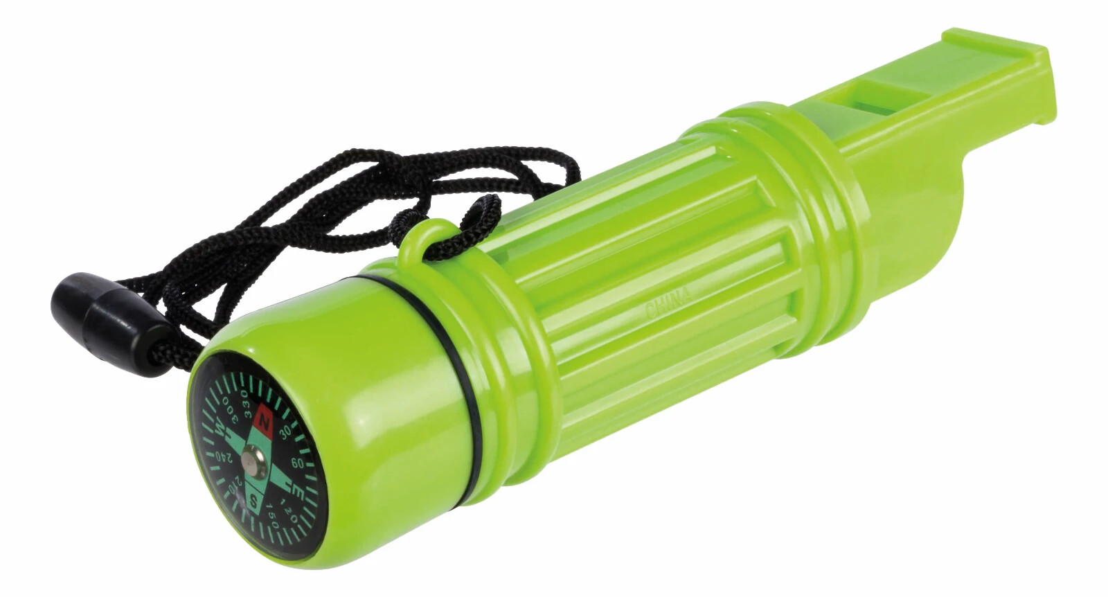 Survival Compass Match Safe Whistle Signal Mirror Flint Waterproof Storage