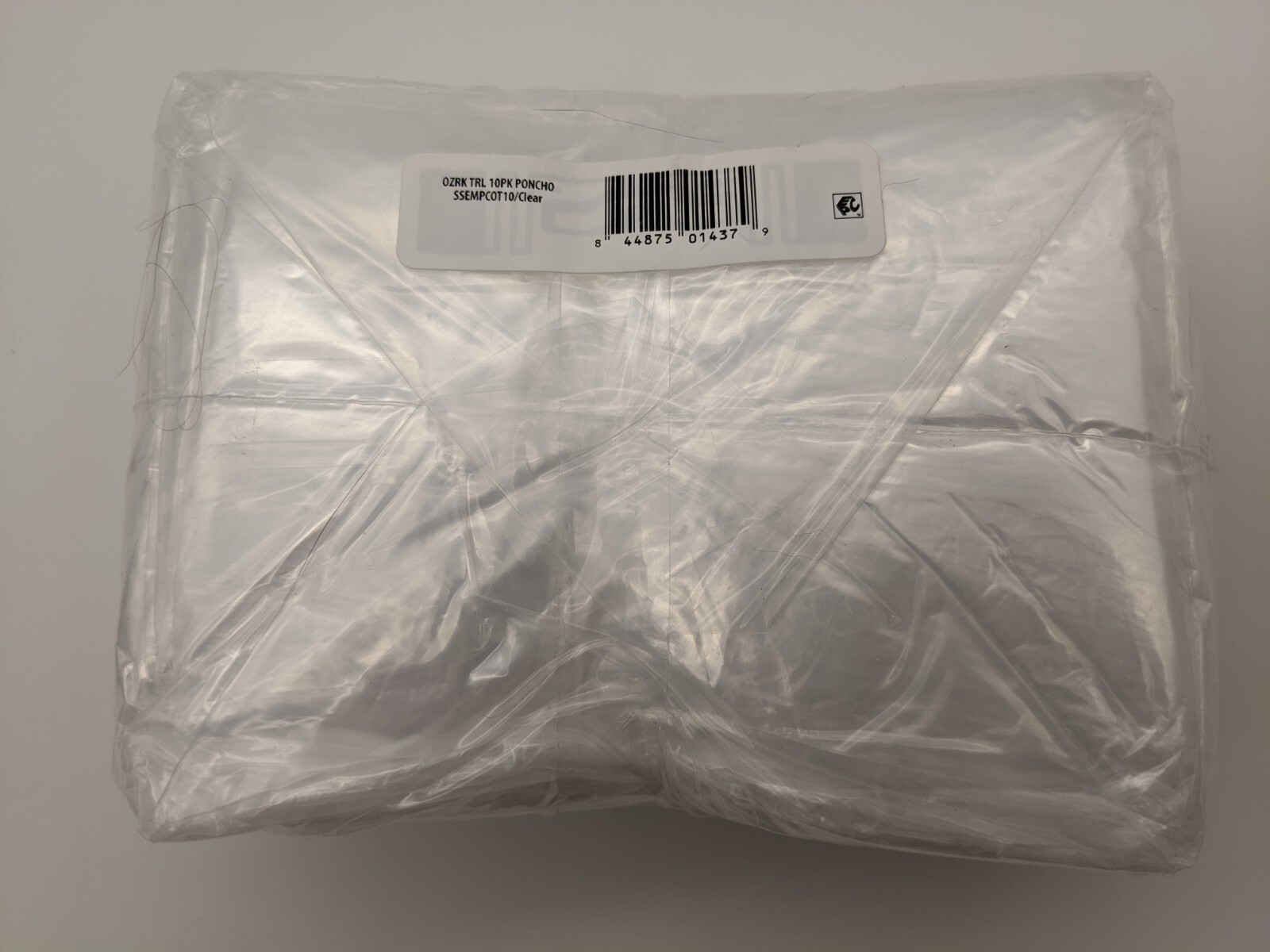 Ozark Trail 10-pack Emergency Ponchos clear PVC-free