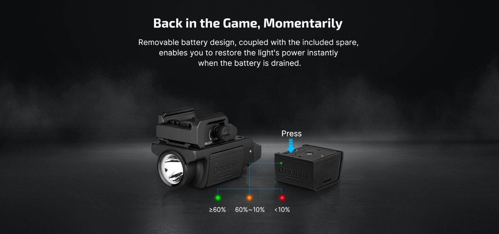 Olight PL-MINI 3 Valkyrie 600 Lumen Rechargeable Rail Mount Flashlight