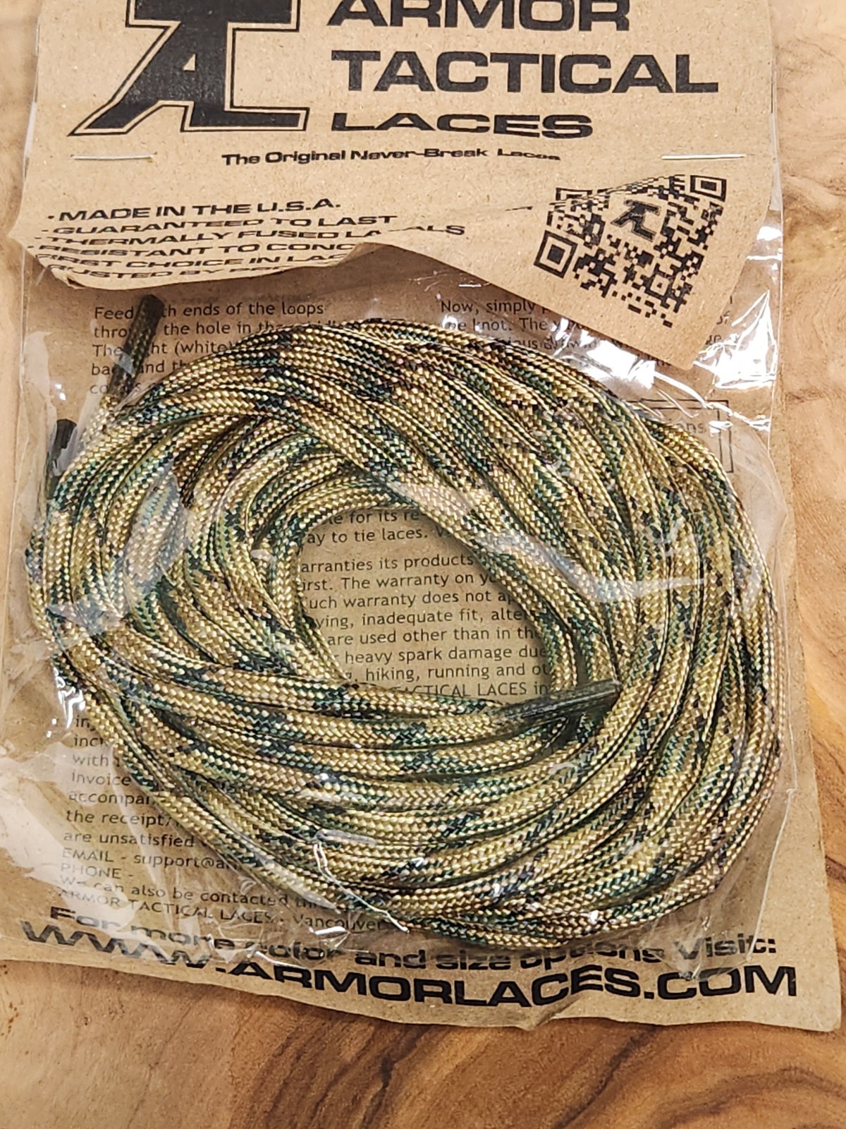 90″ BOOT LACES: Armor Tactical / Survival Para Cord USA MADE -NO BREAK GUARENTEE