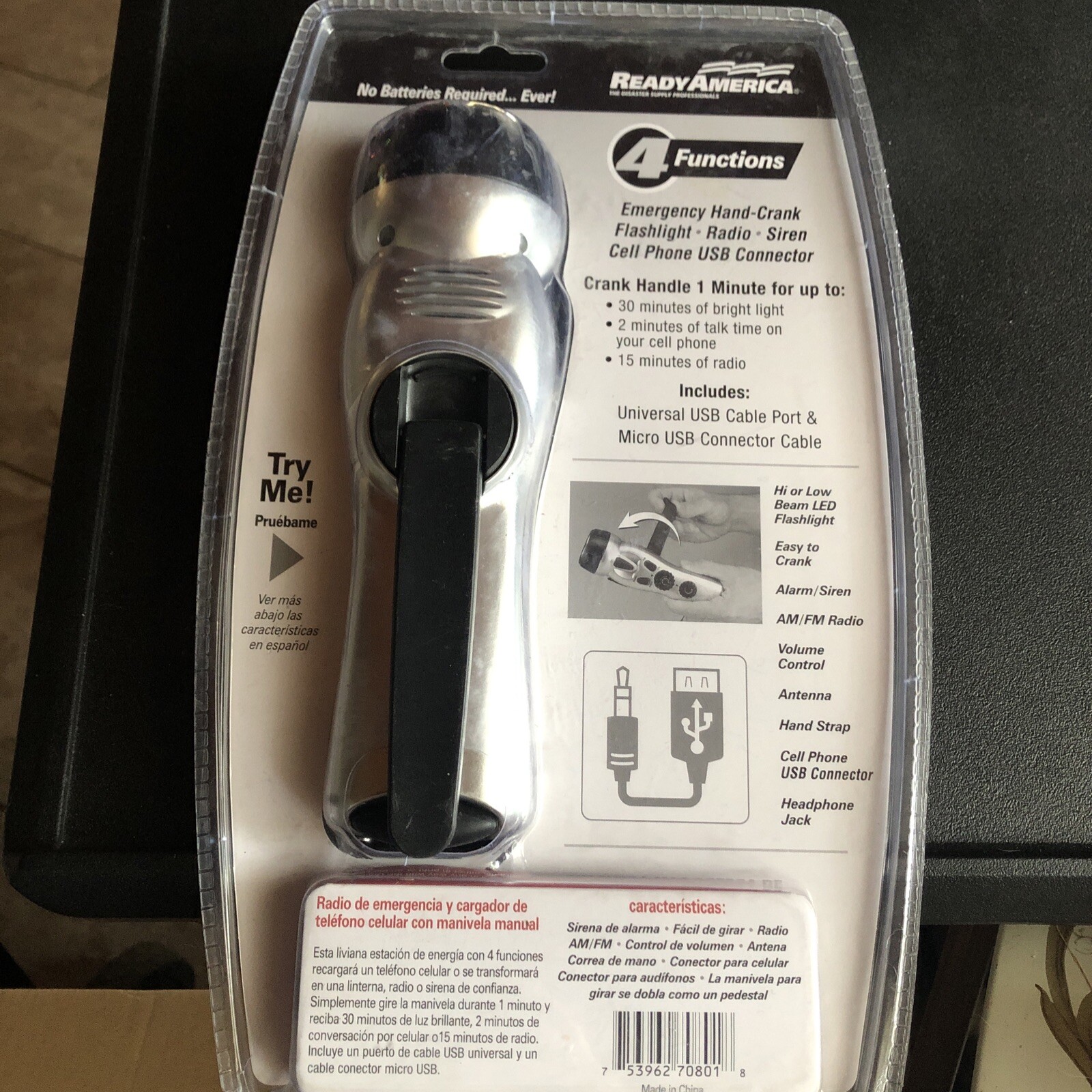 Ready America 70801 Emergency Power Station, 4 Function NEW!!