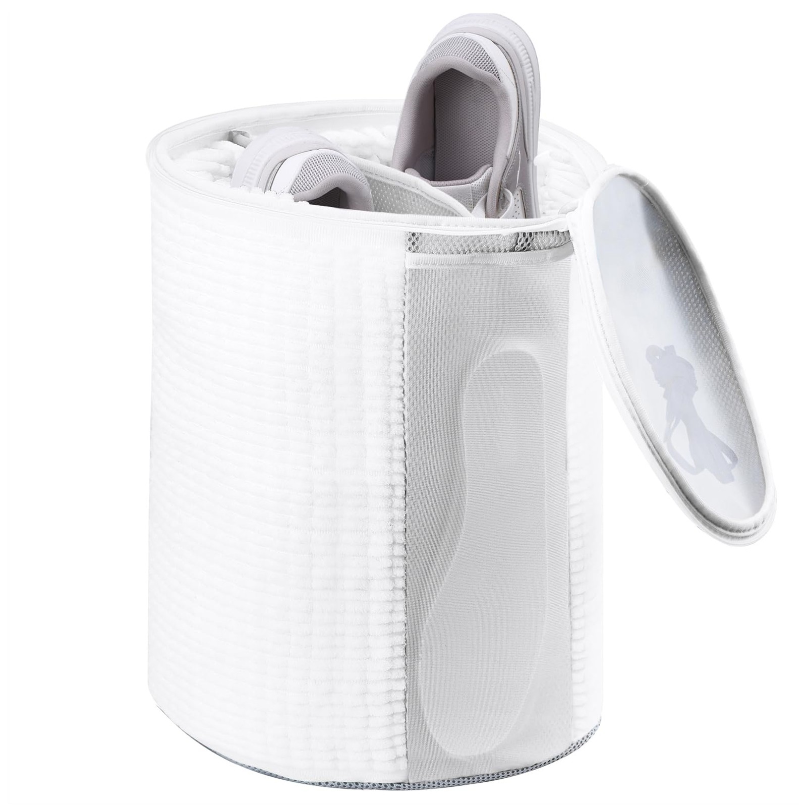 Teletrogy Large Shoe Bag for Washing Machine, Two-Zone 11.5 liters, White
