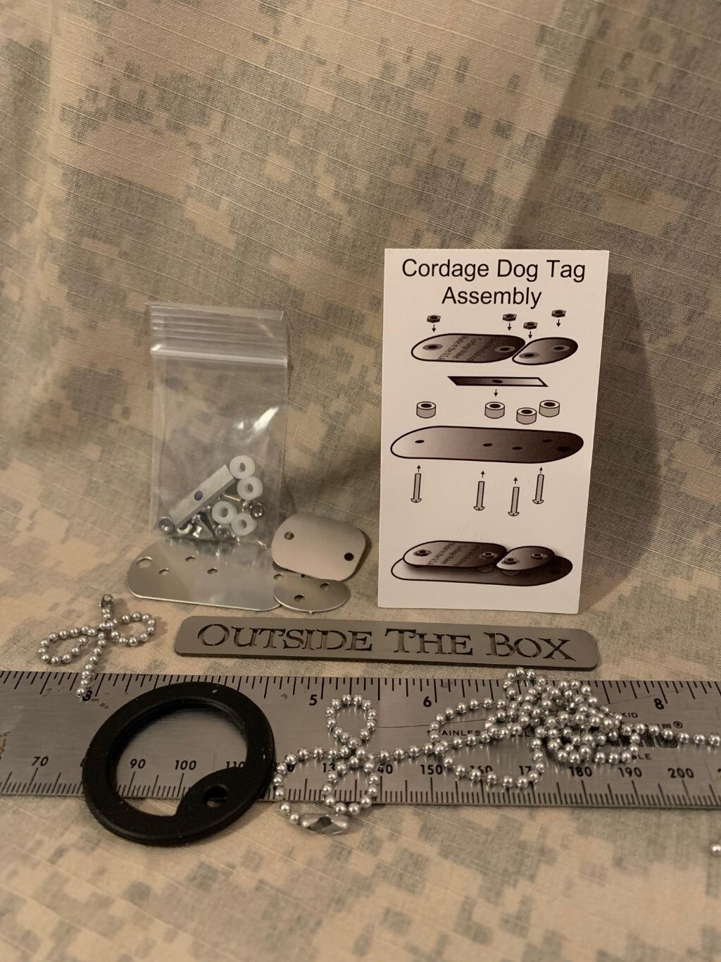 Emergency/Survival: Grim Workshop NEW – Cordage Making Dog Tag – MADE IN USA!