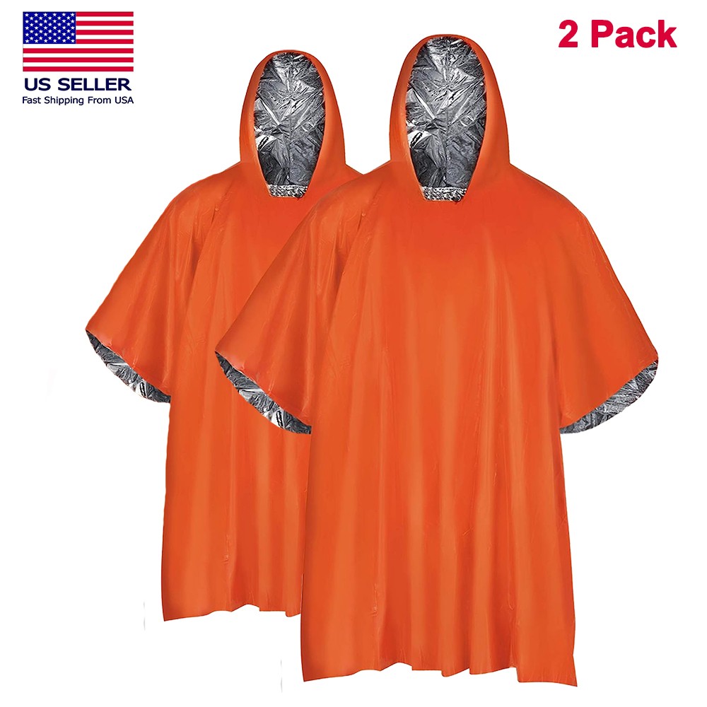 Emergency Survival Poncho Waterproof Blanket Rain Ponchos