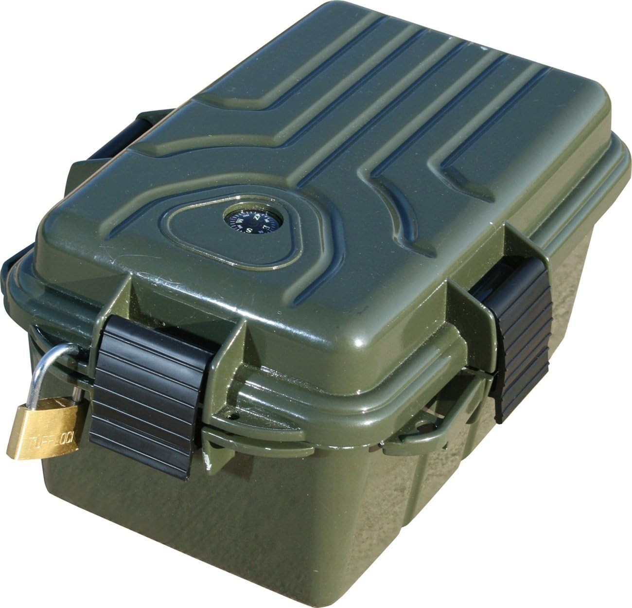 Lightweight 10x7x5 Survivor Water-Resistant Dry Box, Ideal for Geocaching