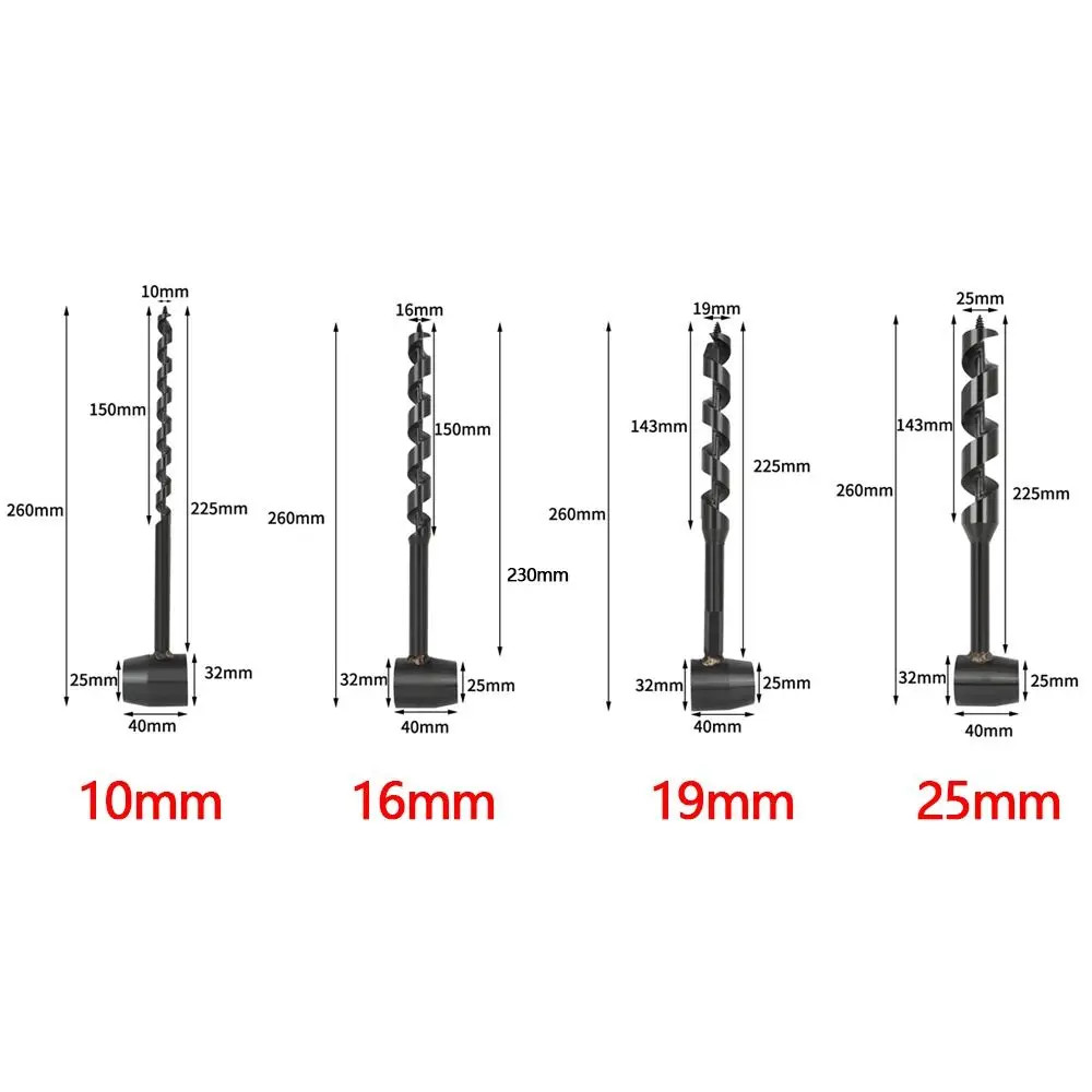 Wild Survival Hand Drill Portable Carbon Steel Manual Auger Drill Manual Wood Pu