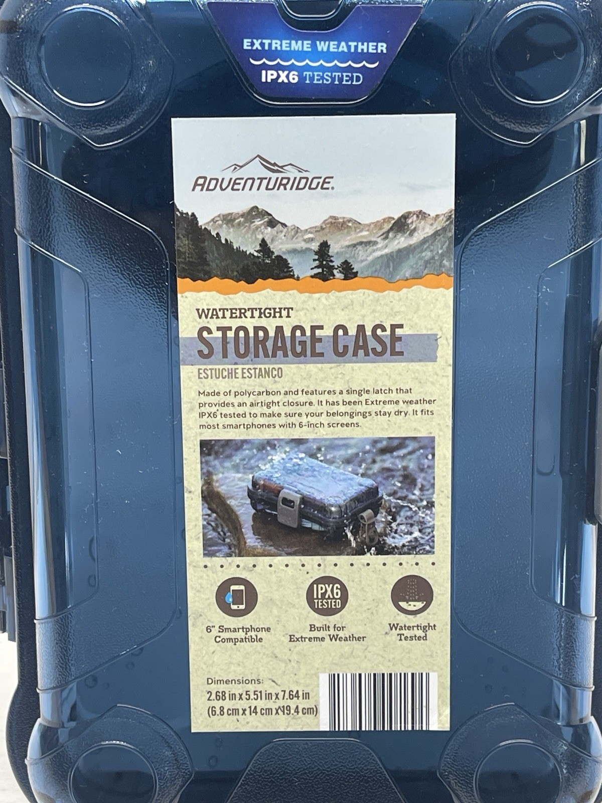 Adventuridge Watertight Extreme Weather Storage Case IPX6 Tested Cash Phone Etc.