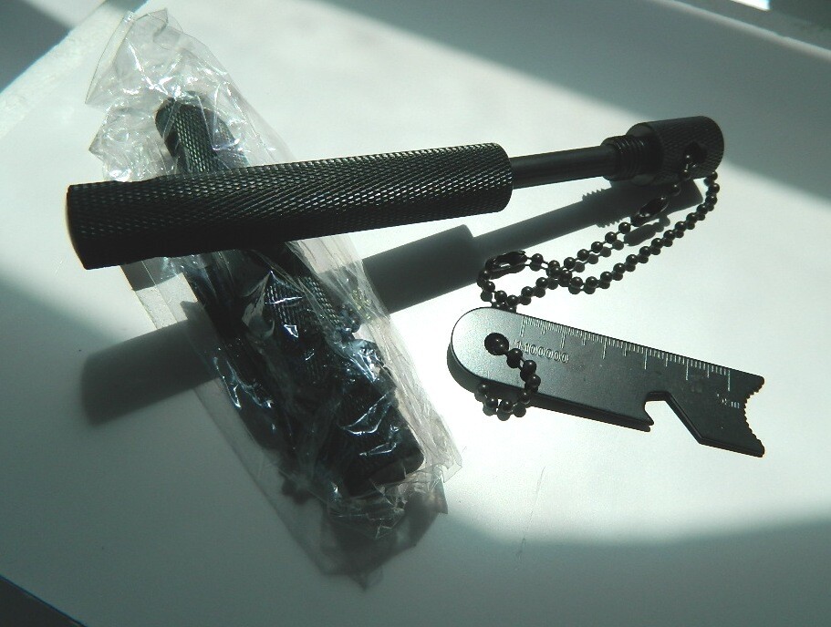 TWO 2.5 EIGHT IN ONE MAGNESIUM FERRO PREMIUM FLINTS W/COMPASS-MORE-NEW-US DEALER