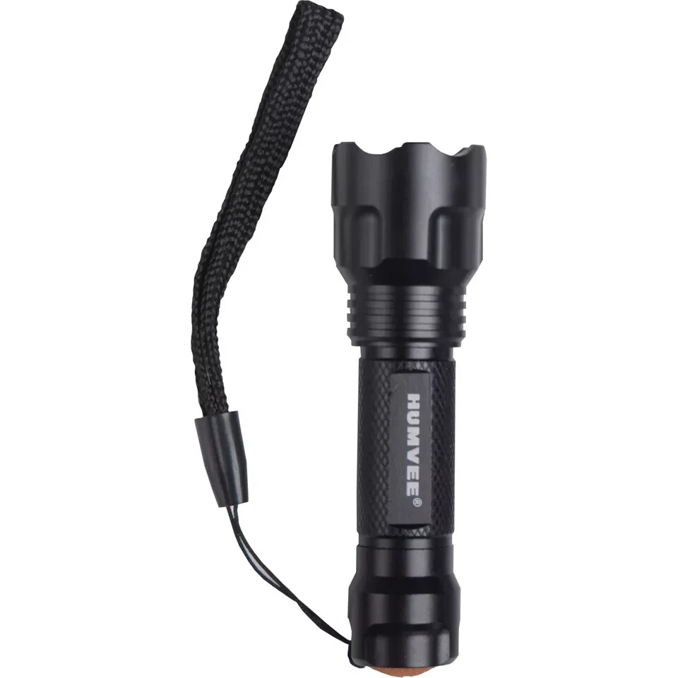 5-piece Humvee Survival Kit Wire Saw Whistle LED Flashlight Fire Starter Compass
