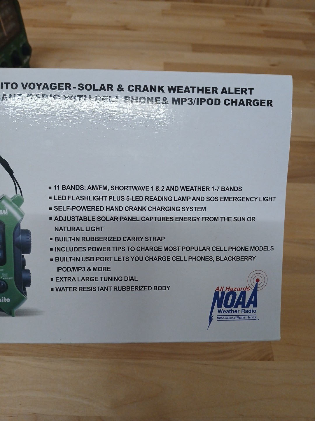 Green Kaito KA500 Voyager Solar Crank Battery Survival Radio AM FM Shortwave