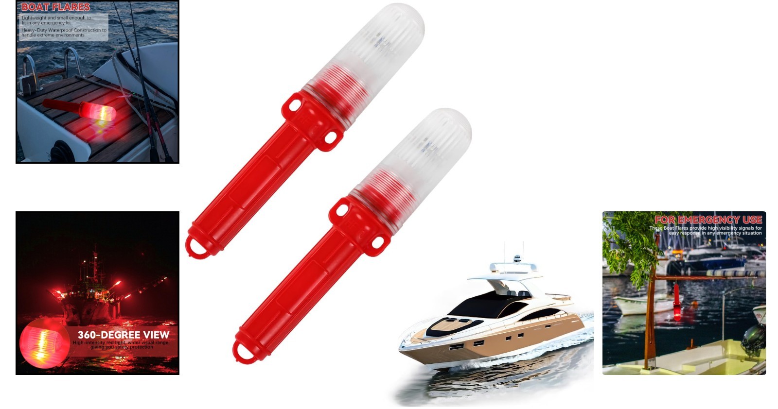 Durable Waterproof Boat Flares – Smart Signal Lights for All Marine Activities
