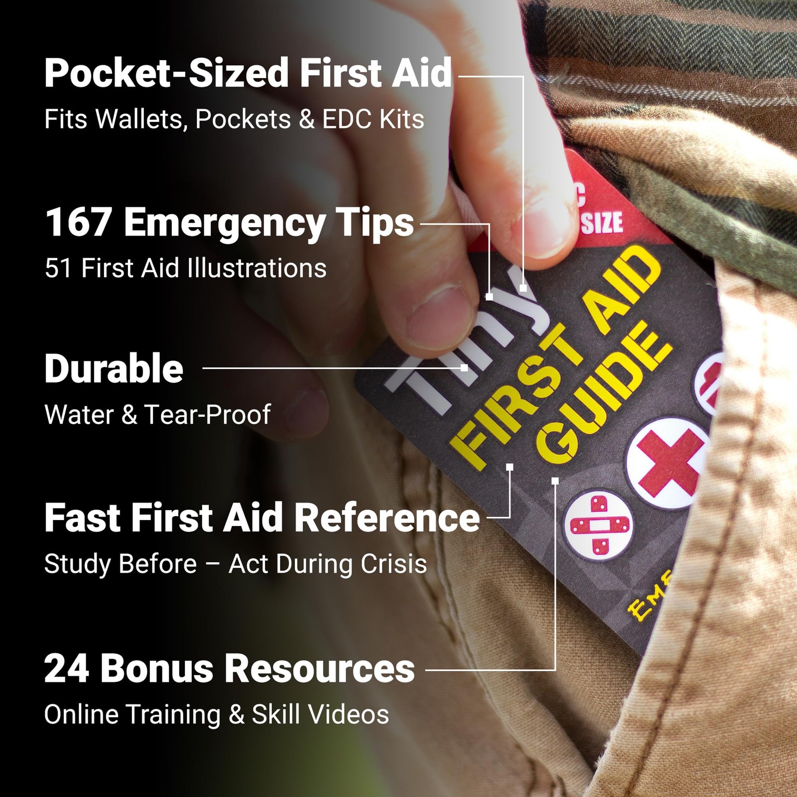 Tiny First Aid, Disaster & Survival Guide Set – Pocket Emergency Preparedness…