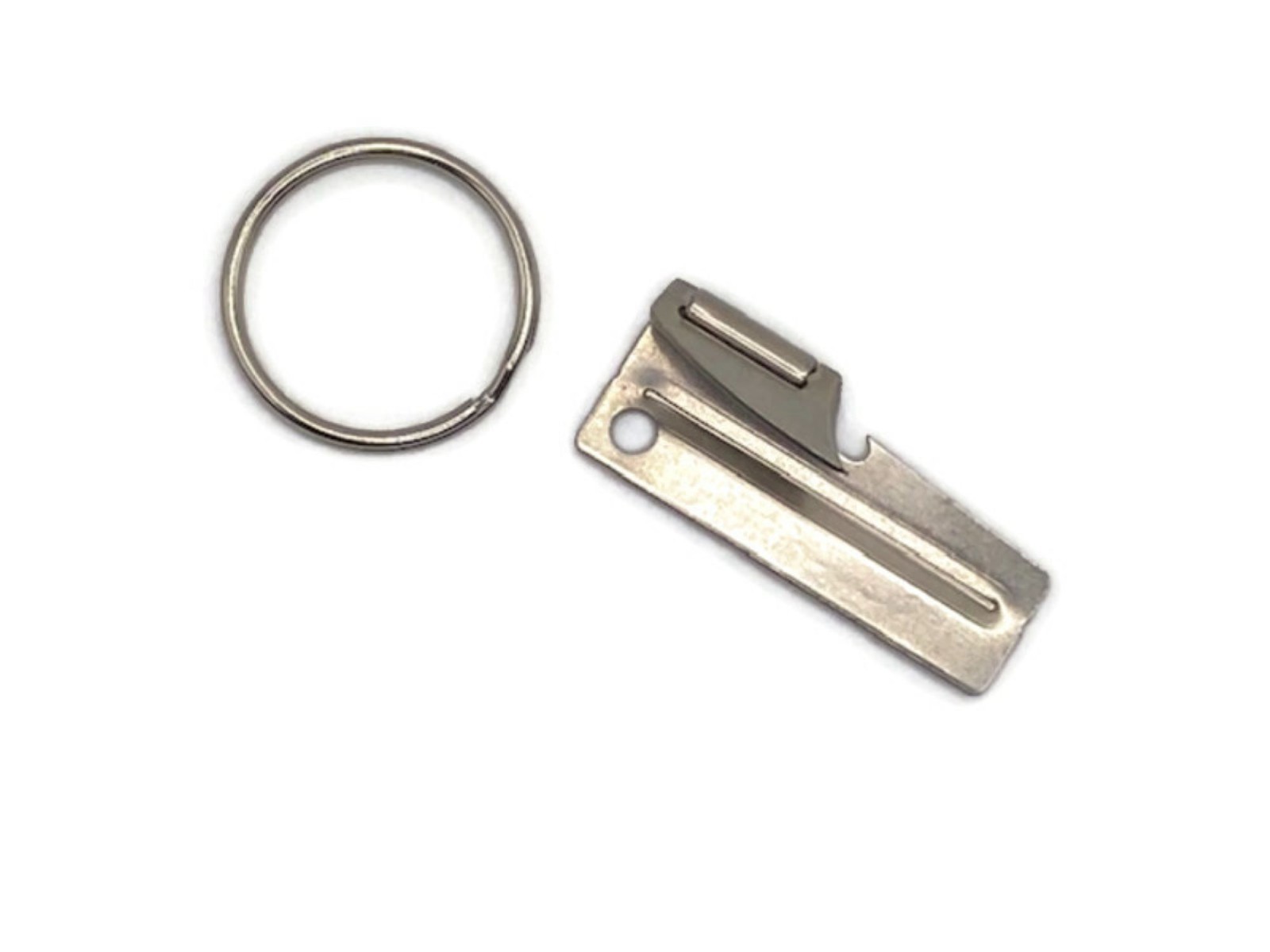 US Military Issue P38 & P51 Can Openers With 4½” Key Chain Or 1″ Key Ring
