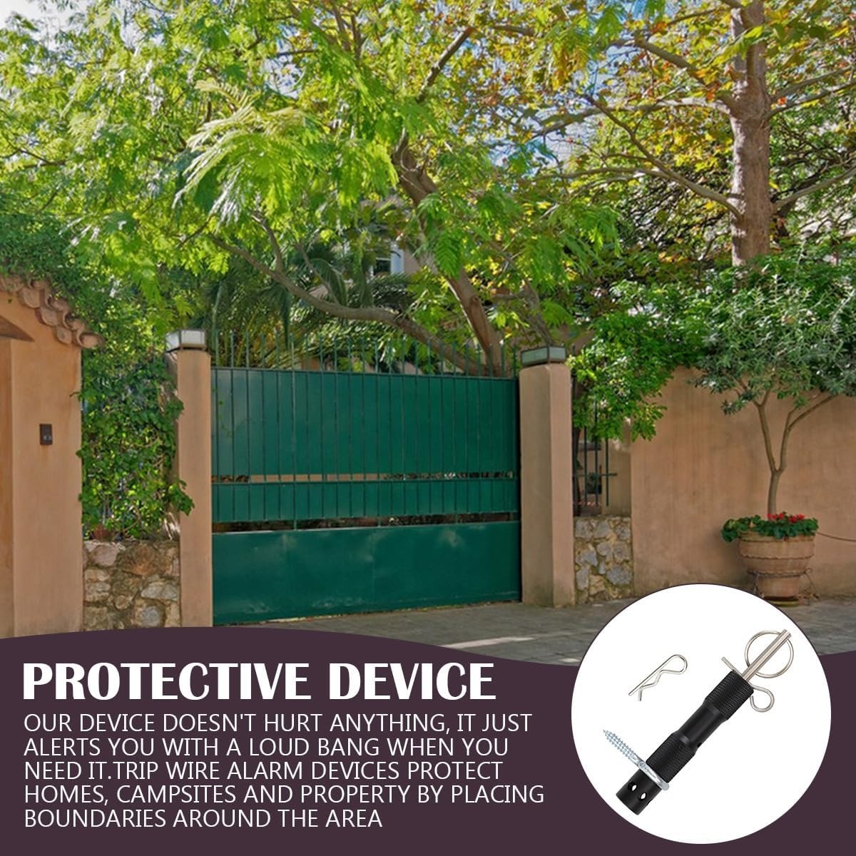 Perimeter Trip Alarm,Camping Trip Wire Alarm Device,Early Warning Security Syste
