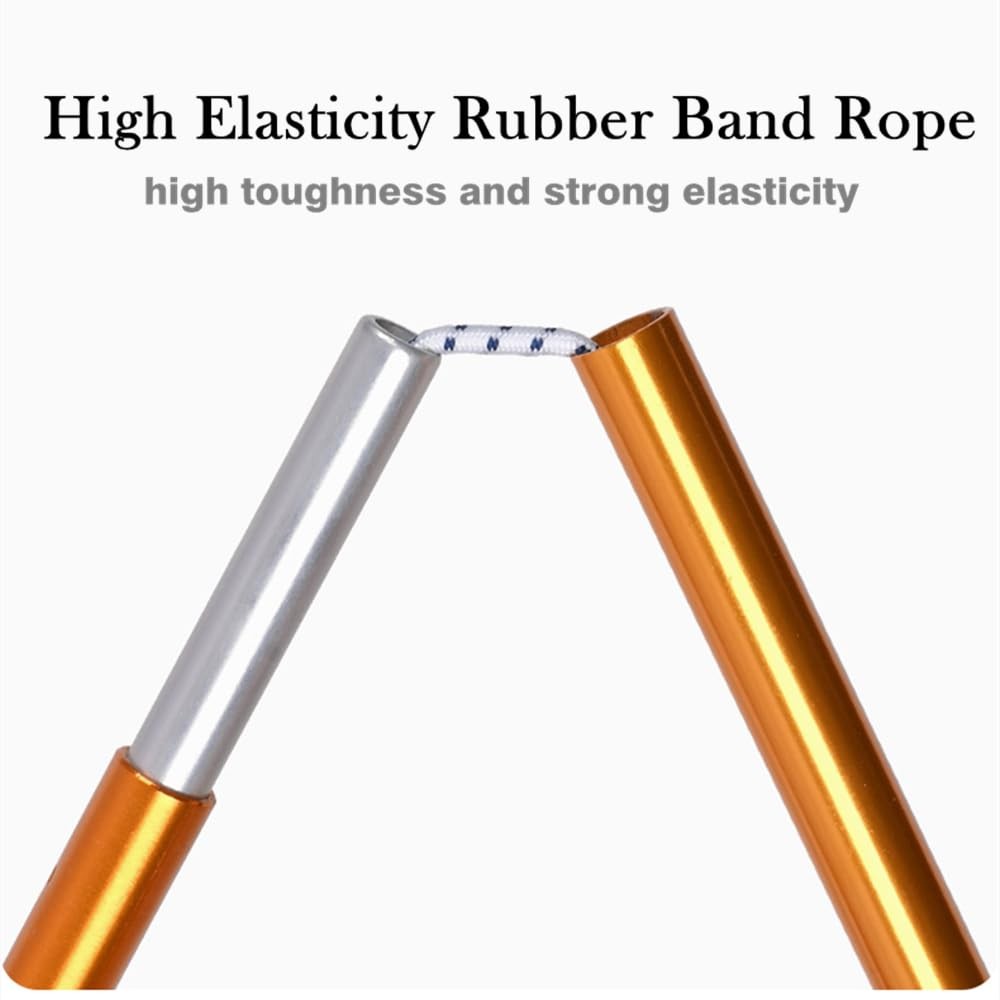 KangTeer Aluminum Tent Poles Replacement,2 Pack 11.8 ft 7001 Alloy Bar Gold