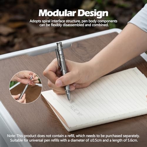 Titanium Pen 3-in-1 Multitool – Survival EDC Pen with Glass Breaker &