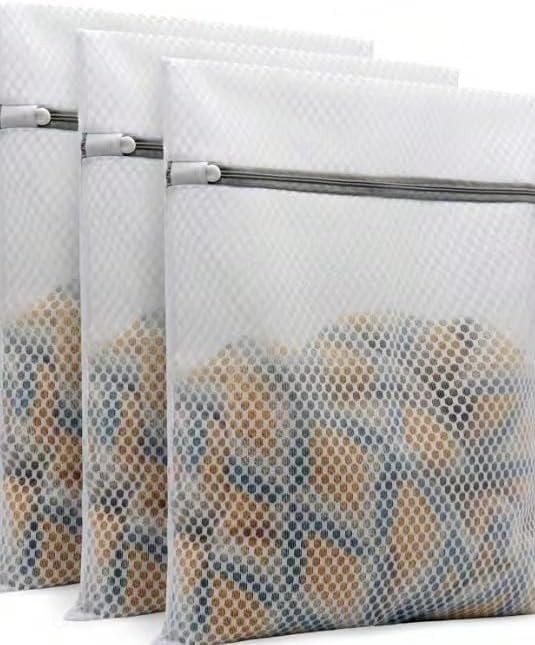 3 Pack Honeycomb Mesh Laundry Bags for Delicates,12 x 16 Inch Medium Wash…