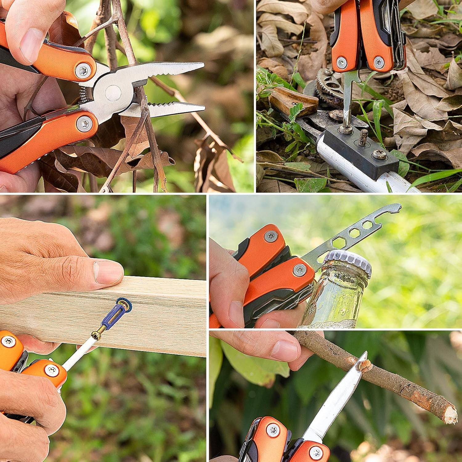 Needle Nose Multitool Pliers Pocket Knife Camping Hunting Hiking EDC