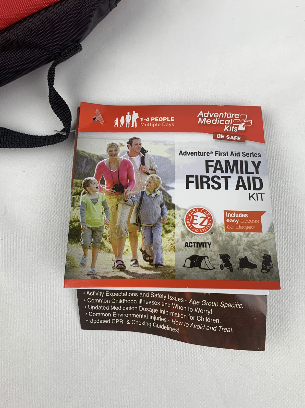 Family First Aid Adventure Medical Kit 1- 4 People Expires 1/31/22