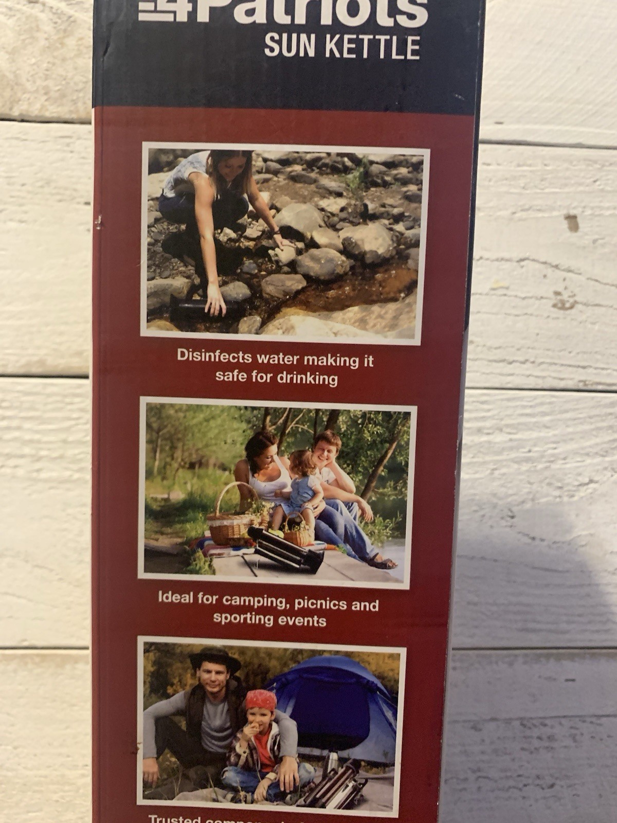 4Patriots Sun Kettle Solar Water Heater Camping & LifeStraw Purifier Emergency