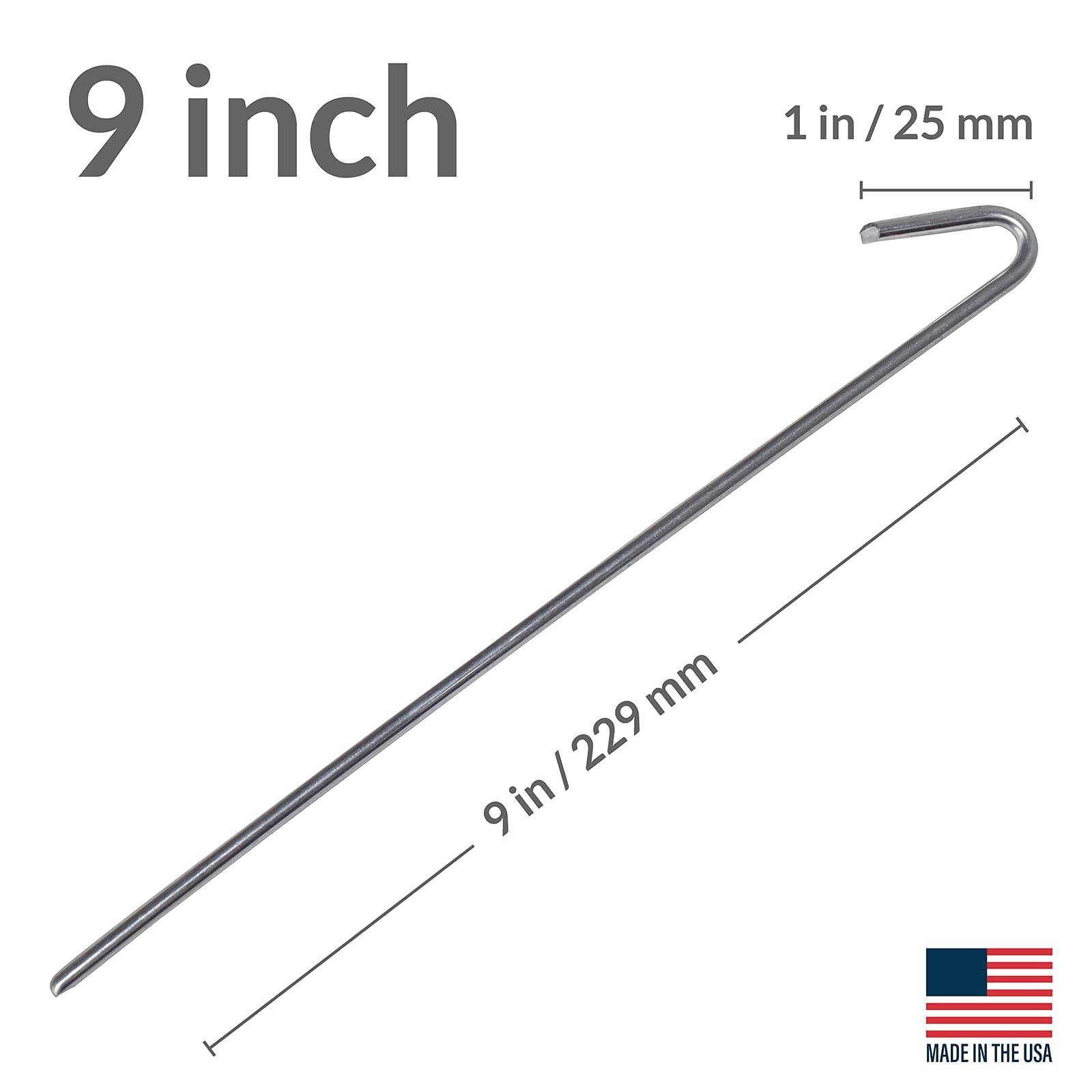 Pinnacle Mercantile 30 Pack Tent Stakes Metal Garden Edging Fence galvanized