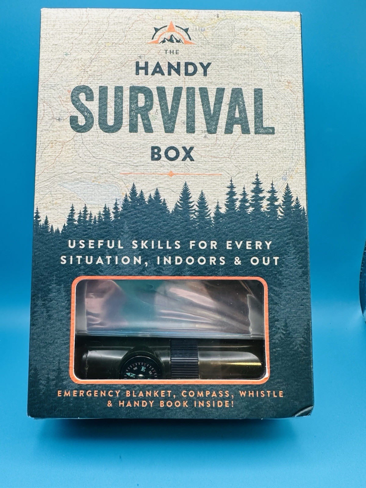 Handy Survival Box Sealed Emergency Kit Compass Blanket Outdoor Set