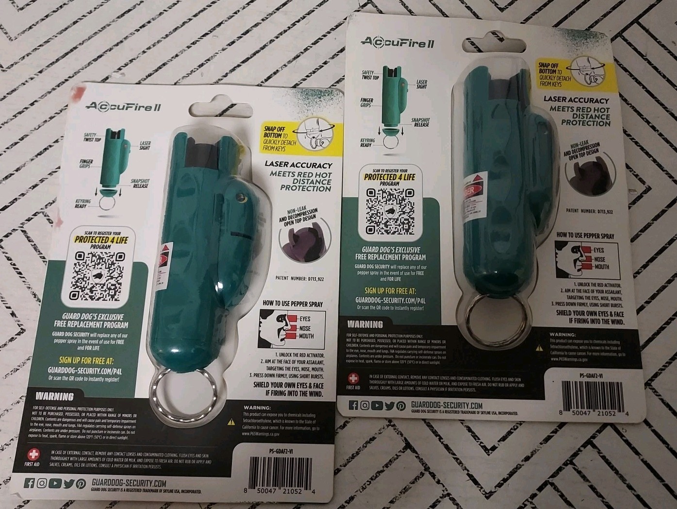 🥥 Guard Dog Accufire Pepper Spray + Laser Sight Assist🆕️LOT OF 2‼️