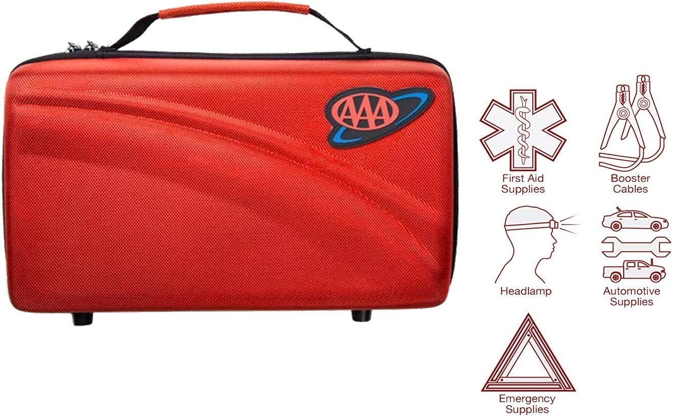 Lifeline AAA Executive Road Kit, 67 Piece Emergency Car and First Aid Kit