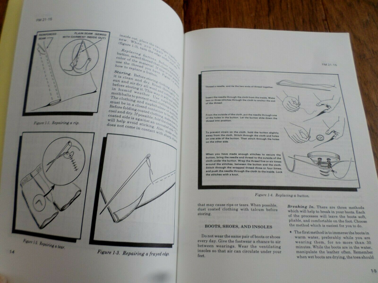 U.S ARMY HANDBOOK CARE AND USE OF CLOTHING AND EQUIPMENT BOOK