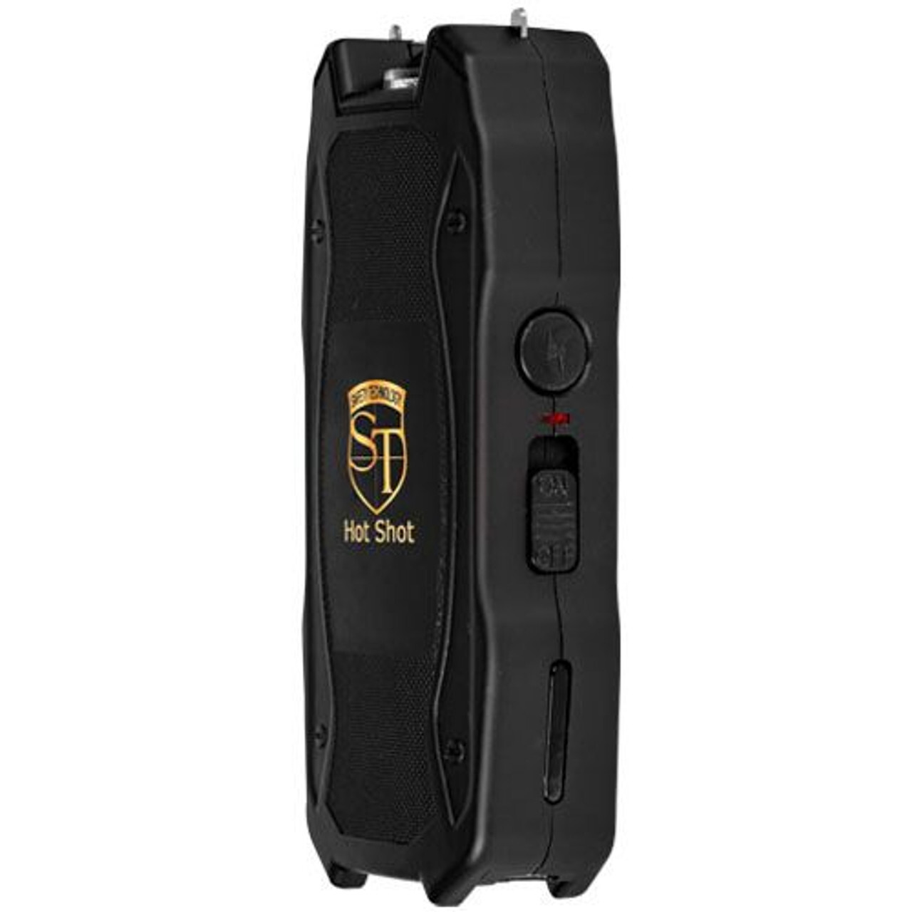 Hot Shot 90 Million Volt Rechargeable Stun Gun with Flashlight and Battery Meter